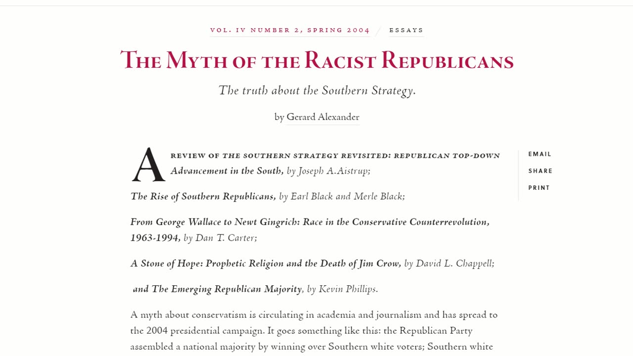 The Myth of Racist Republicans and Reparations Argument