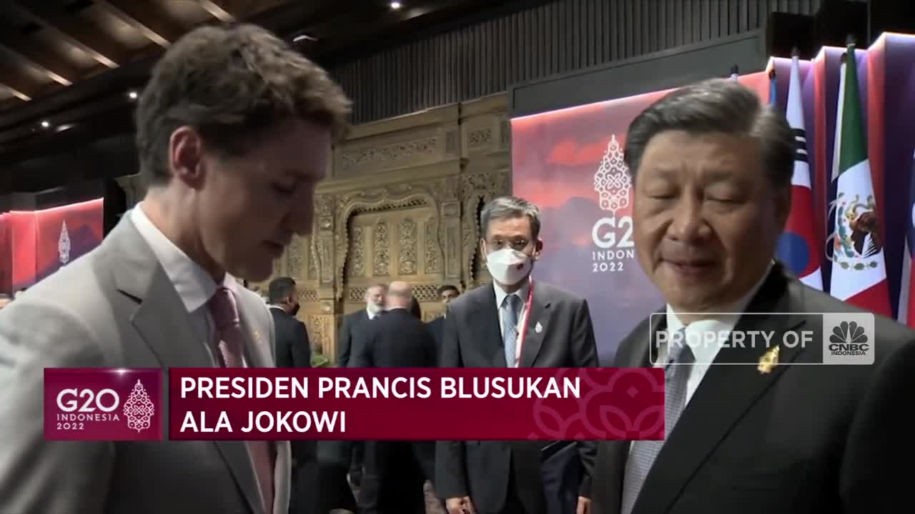 Momen Unik G20 Bali, Presiden Prancis Blusukan Hingga Xi Jinping Marah