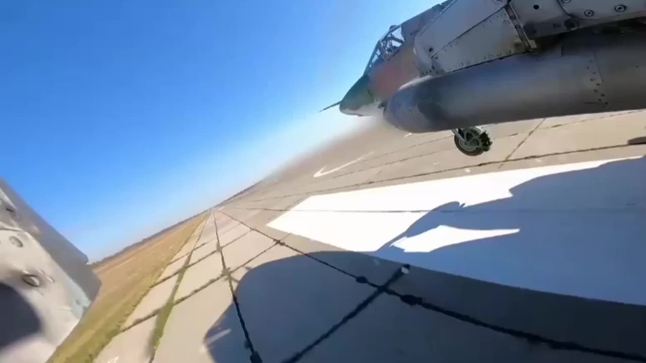 Su-25 attack aircraft of the Russian Aerospace Forces on combat mission