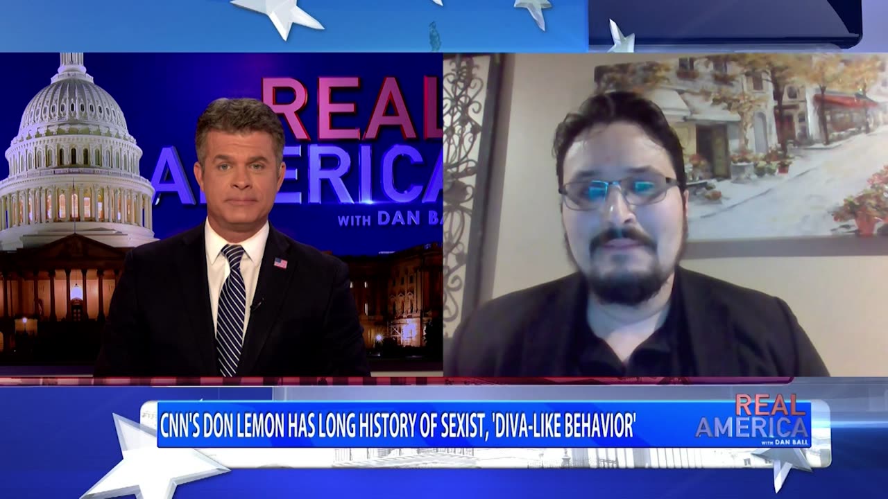 REAL AMERICA -- Dan Ball W/ Joseph Vazquez, MSNBC & ABC Censor President Trump's Speech, 4/6/23