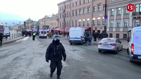 Images from a café in Russia where blast killed a military blogger