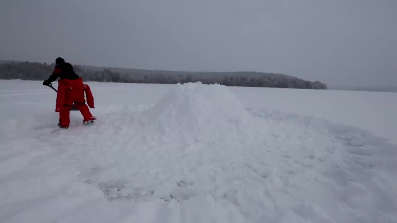 Silence allows people to focus on the harsh beauty of winter