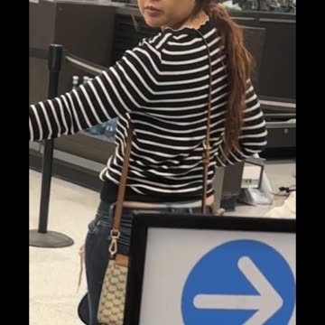 Asian MILF shows her grey thong in public!!!