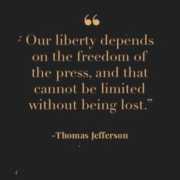 Our liberty depends on the freedom of the press