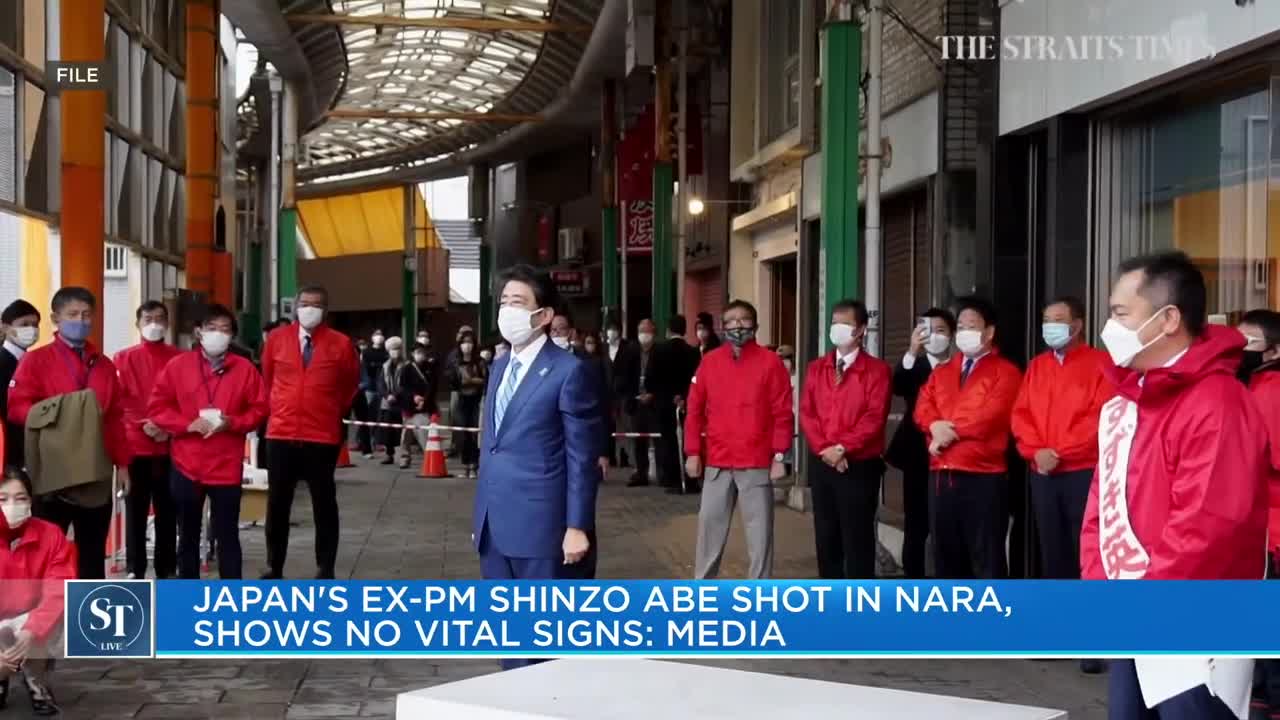 Japan's ex-prime minister Shinzo Abe shot in Nara, shows no vital signs: Media