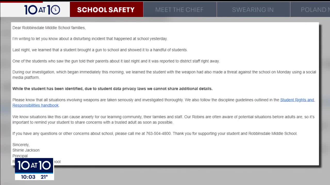 Parents learn about gun in Golden Valley school through social media video_4