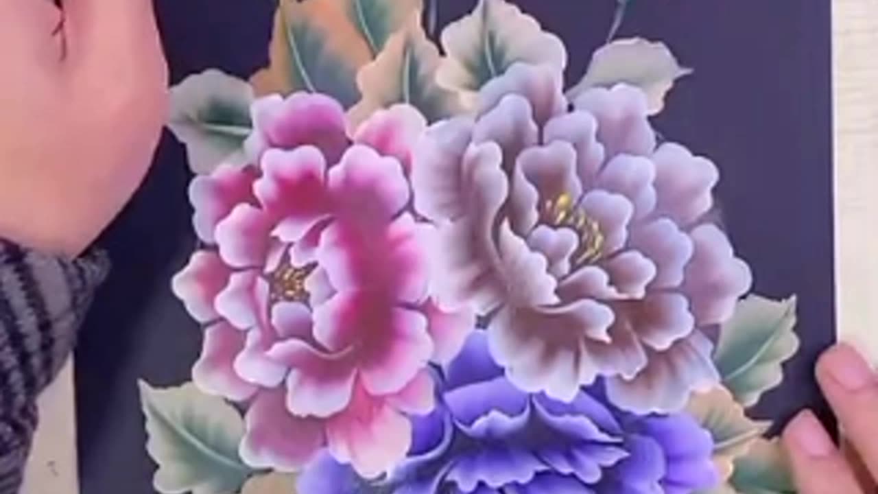 Acrylic painting ll flower making