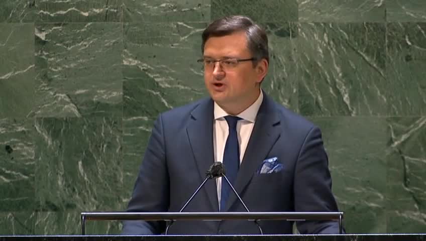 Ukrainian Foreign Minister Addresses United Nations As Russia Continues Invasion