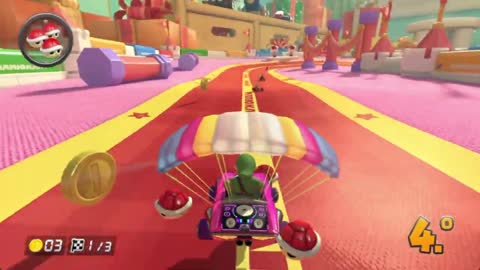 Mario kart 8 Rattle Cup 50CC 2nd Race Track Tape Road