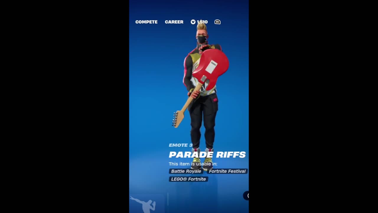 “NEW” PARADE RIFFS FESTIVAL EMOTE GAMEPLAY!