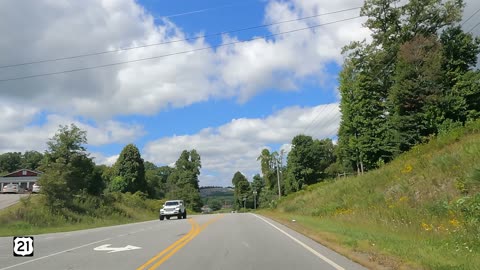 Relaxing Rural Countryside Drive to Sparta, NC