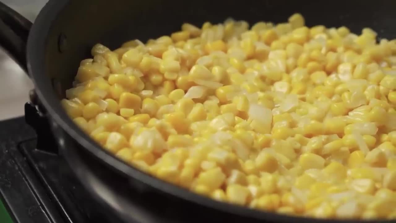 Fried corn with cheese Do you like it
