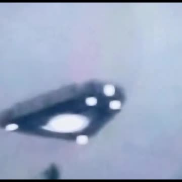 Triangular UFO UAP hiding in fog Alaska 2024