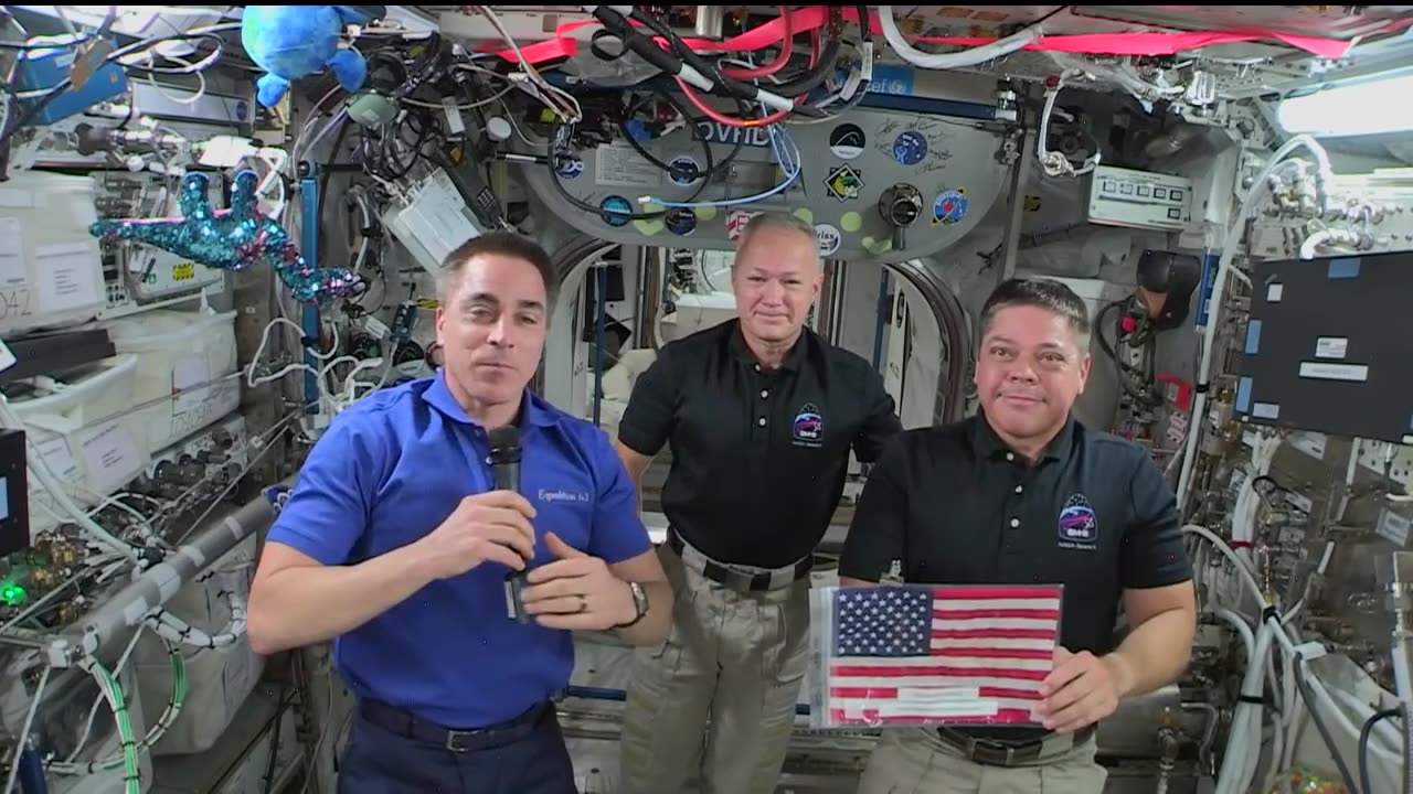 #nasa Mission Accomplished: Astronauts Conclude Independence Day Wishes