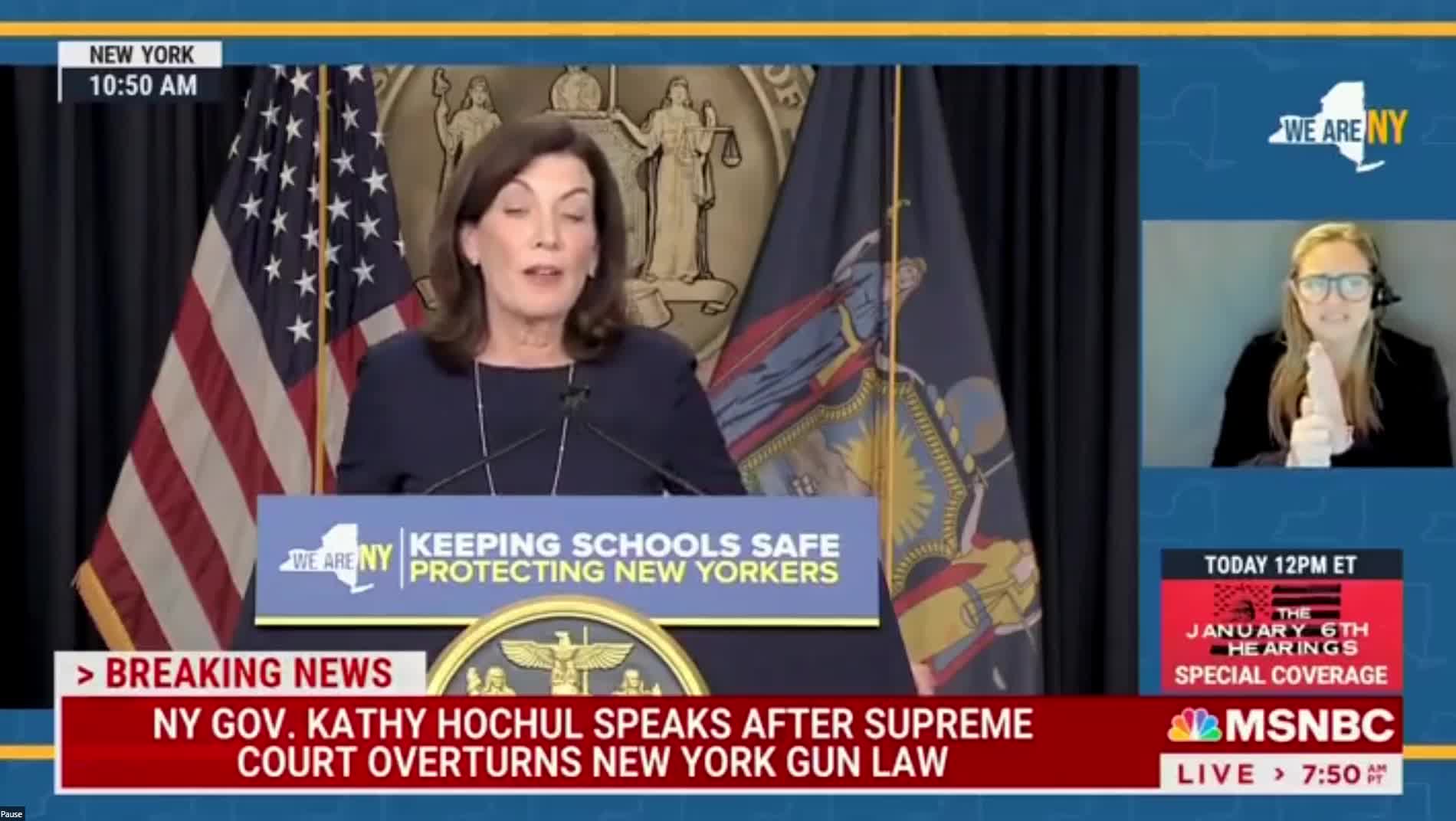 NY Gov Kathy Hochul Uses the "Muskets" Excuse for Gun Control After a Major Blow From SCOTUS