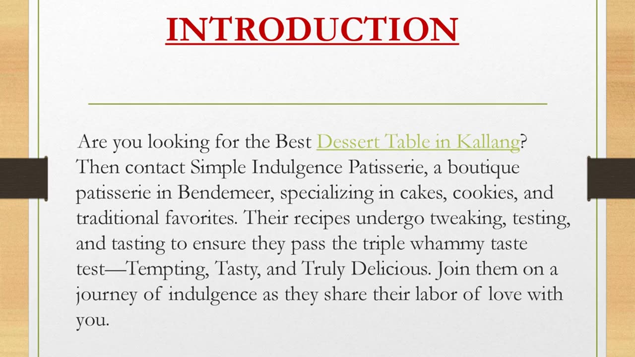 Best Dessert Table in Kallang