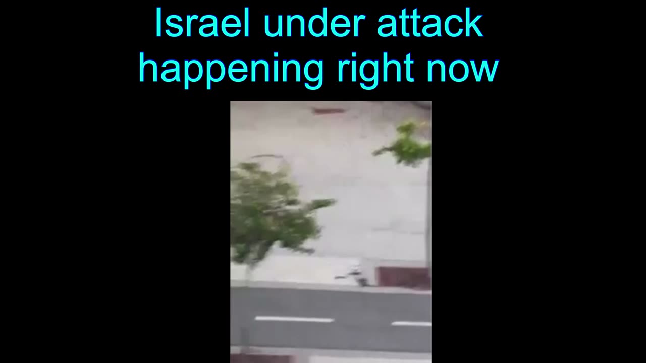 Israel under attack happening now Saturday morning in Israel