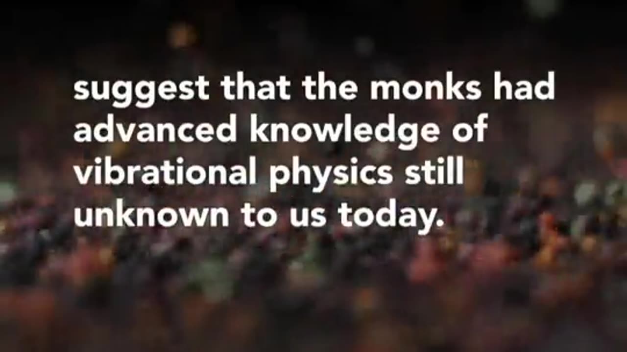 Tibetan monks use this power ...