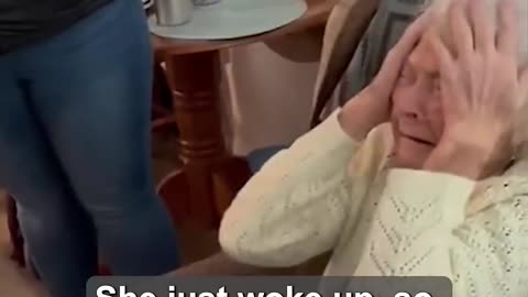 Grandmother breaks down in tears🤗