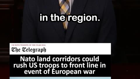 NATO Plan Revealed to Get US Troops to Front Line to Fight Russia