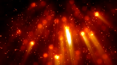 Background red hot particles video