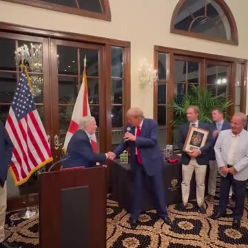 President Donald Trump Introducing Jack Nicklaus at Trump International Golf Club-West Palm Beach