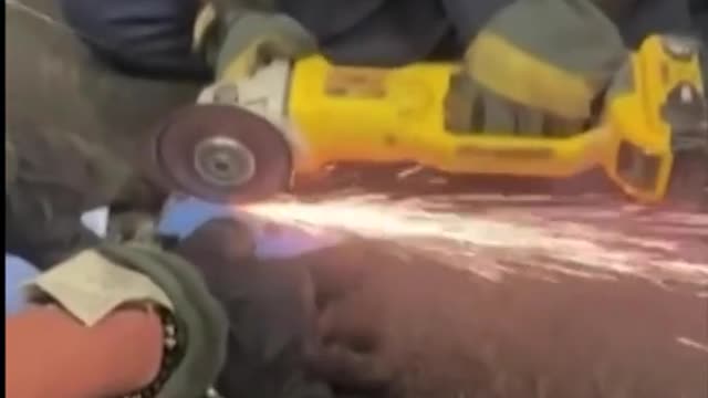 efrete rescuingakin stuck in apipe