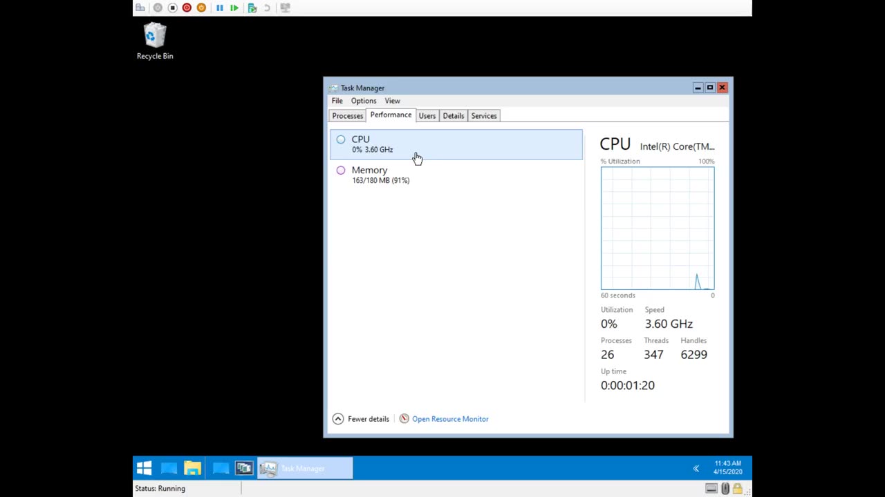 Windows ServerCore 1909[180mb ram] with Explorer, WinX