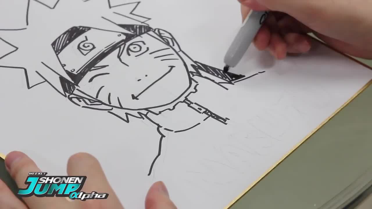 NARUTO Masashi Kishimoto OFFICIAL Creator Sketch Video by SHONEN JUMP Alpha