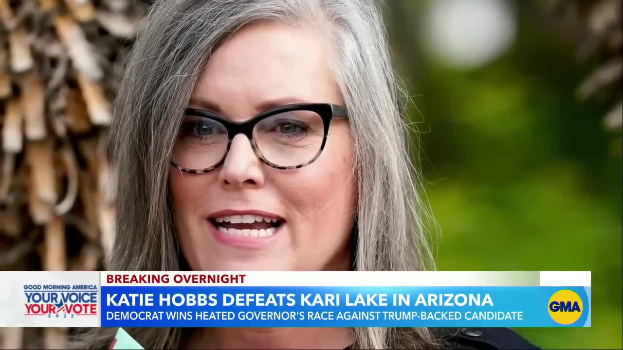 Democrat Katie Hobbs projected to win Arizona governor’s race l GMA