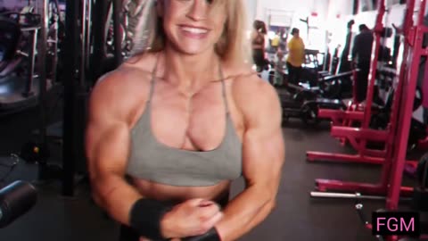 FBB Wrestler JORDYNNE GRACE Lifting Guy !