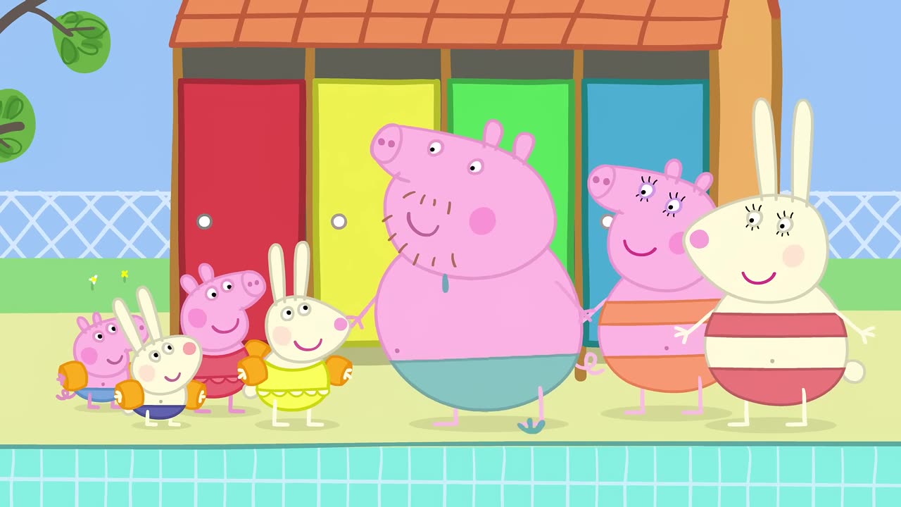 Peppa Pig Full Episodes _ Swimming with Peppa and George Family Kids Cartoon