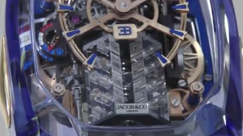 Put a Bugatti W16 cylinder engine into a watch # Bugatti # man's dream # mechanical watch