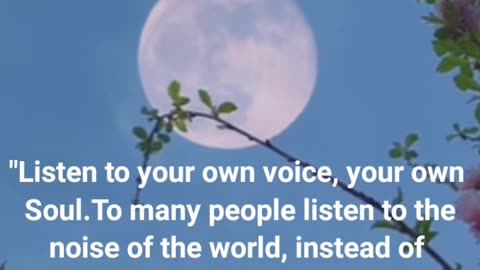 Listen to your own voice