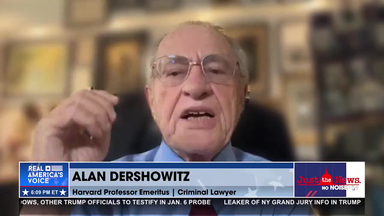 Alan Dershowitz SLAMS DA Bragg Over Victimless Indictment Charge