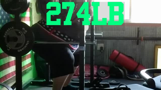 Leg day Squats 274LB for 3 sets of 3