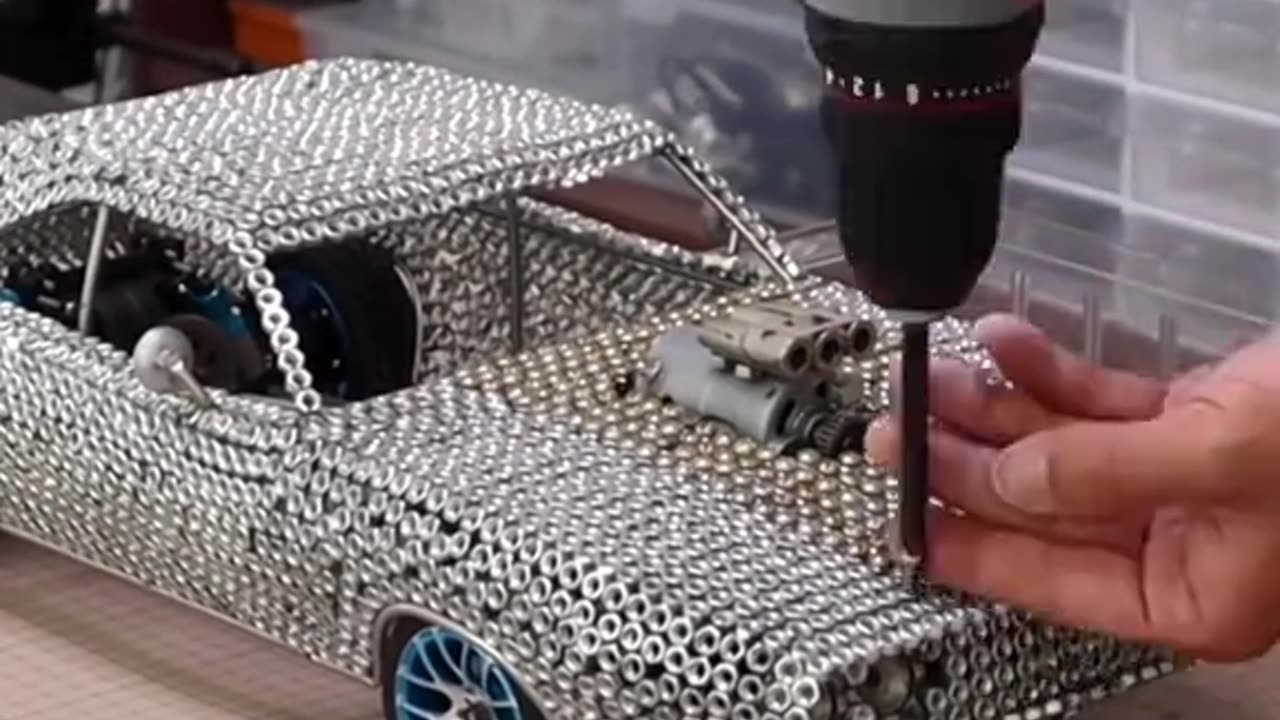 Diy How to make car from nut bolts