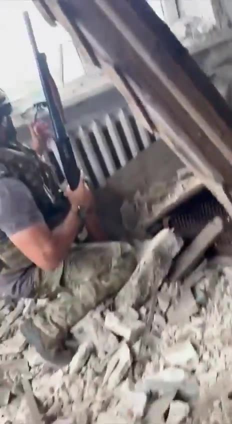 Russian Soldier Shoots Down an Enemy Drone With a Shotgun