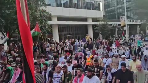 There are more than 100 mosques in Toronto, but Muslims block the tram rail to