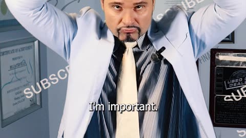 Business hand gestures! This one means "I'm Important"