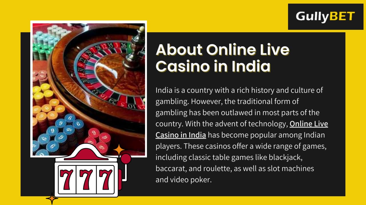 Exploring the Thrilling of Online Live Casinos in India