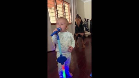 Doggy & baby duet is a must-see performance 02