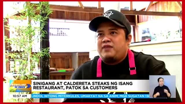 Sinigang at kalderetasteaks sa isangrestaurant, patok sa customers