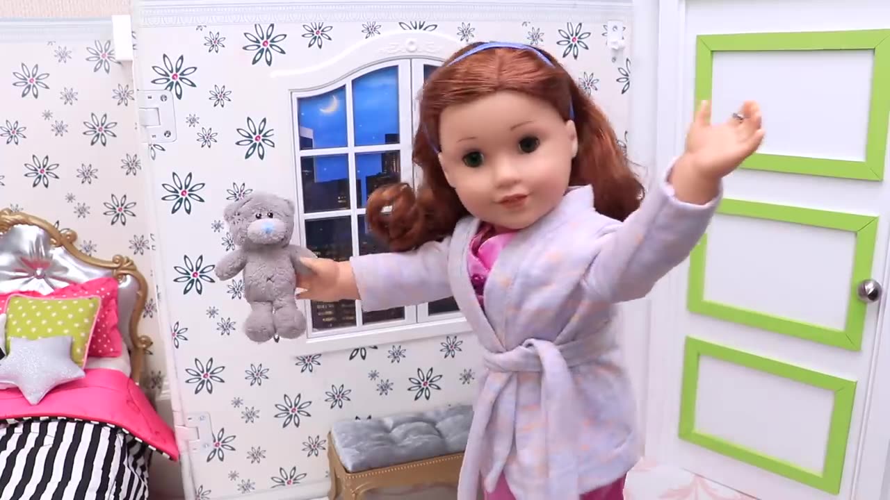 American Girl Doll Wedding Routine with Makeup & Glam Dress! PLAY DOLLS