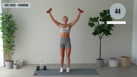 20 MIN EXPRESS SHOULDER WORKOUT - With Light Weights, No Repeat Exercises