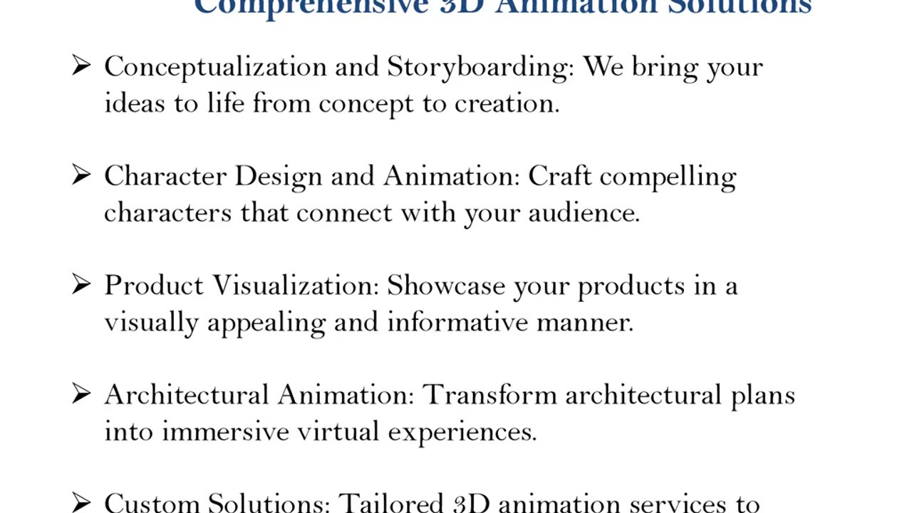 3d animation services