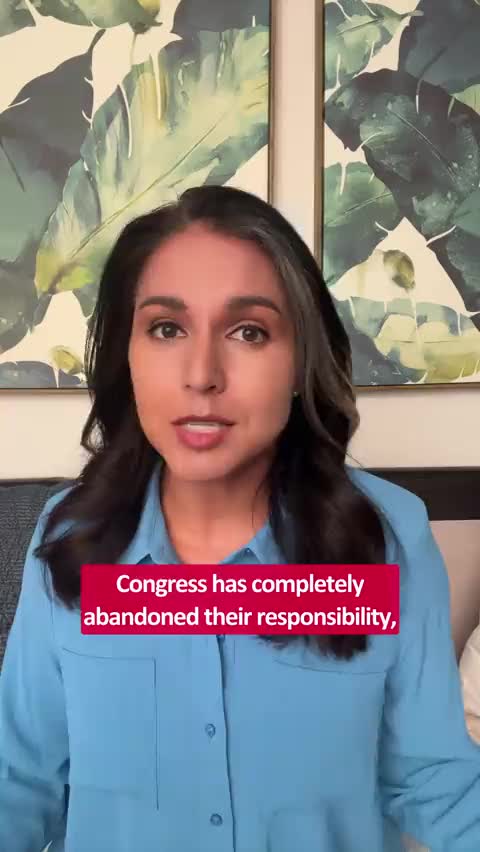 Tulsi Gabbard on Congress abdicating responsibility