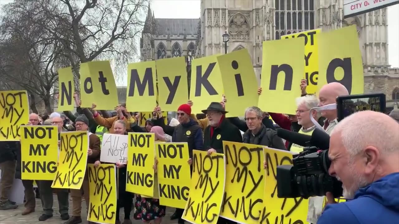 Anti-monarchists stage protest in London ahead of Commonwealth Day ceremony