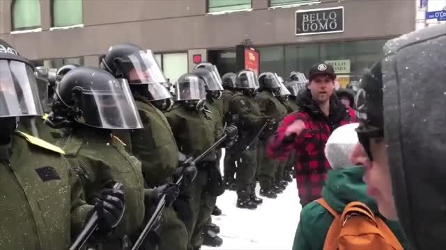 A PLEA TO THE RIOT POLICE IN OTTAWA