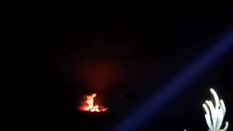 Russian Artillery attacking Ukrainian positions during nighttime